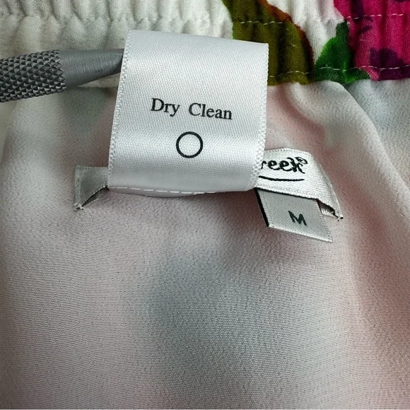 White Floral Maxi Skirt with Red & Pink Blooms - Picture 7 of 11